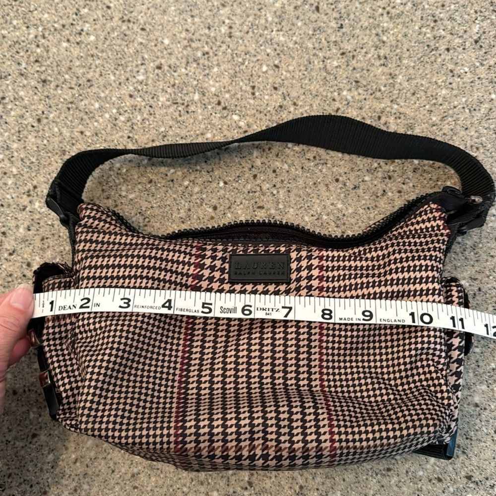 LAUREN RALPH LAUREN Nylon Houndstooth Shoulder Bag - Picture 14 of 15